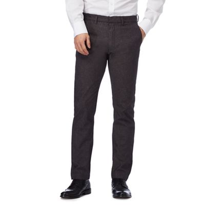 Grey pindot smart trousers